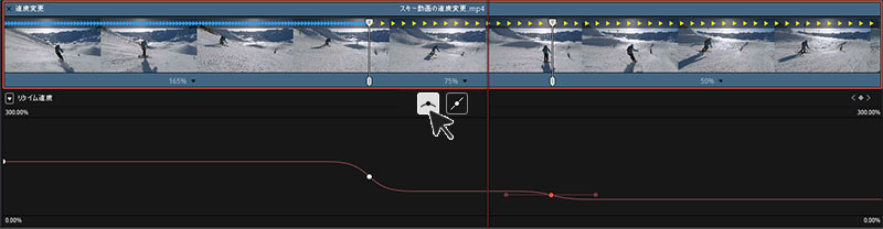 DaVinci Resolveリタイムカーブ