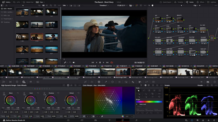 中・上級者向け映画編集ソフト:DaVinci Resolve