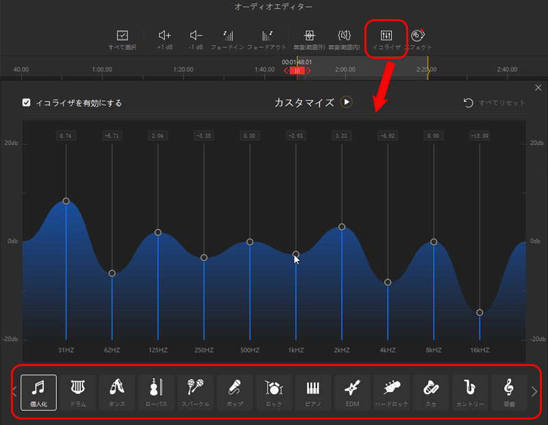 パソコンでの曲の編集のやり方
