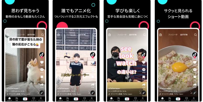 歌詞動画作成アプリ:TikTok