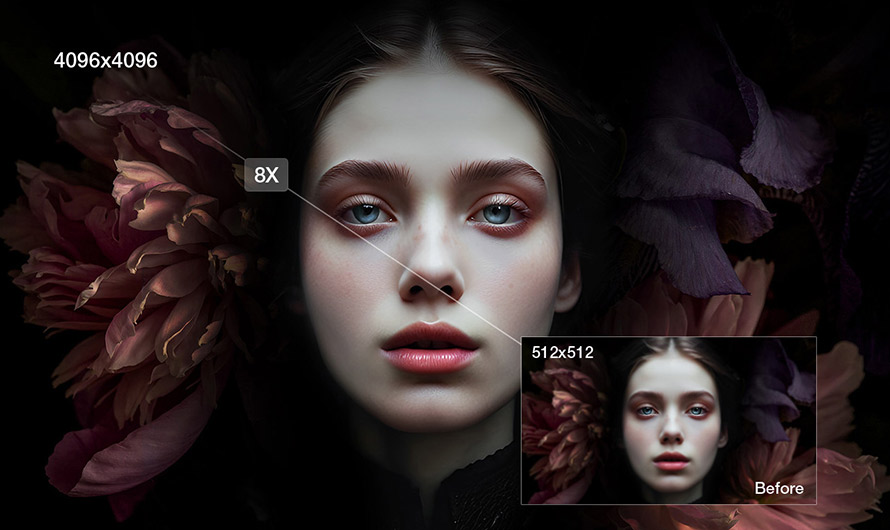 アプリなし画質を良くするAiarty Image Enhancer