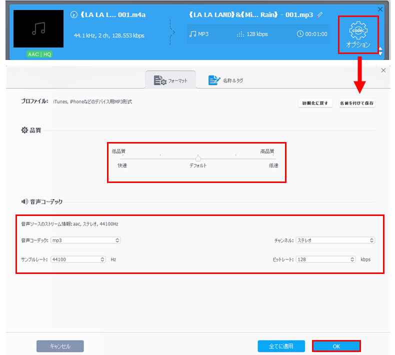 Mac��M4A��MP3�ɕϊ�������@�FVideoProc Converter AI���g���菇STEP4