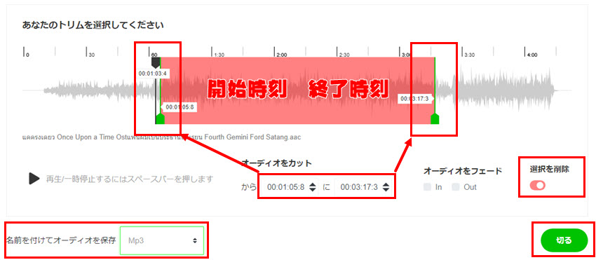 Macで音声をカットして編集