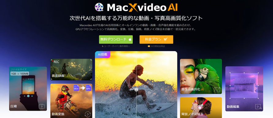 MacでMP4動画をトリミングできるソフト:Macxvideo AI