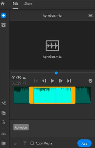 Premiere Rushで動画の音声にエフェクトをかける
