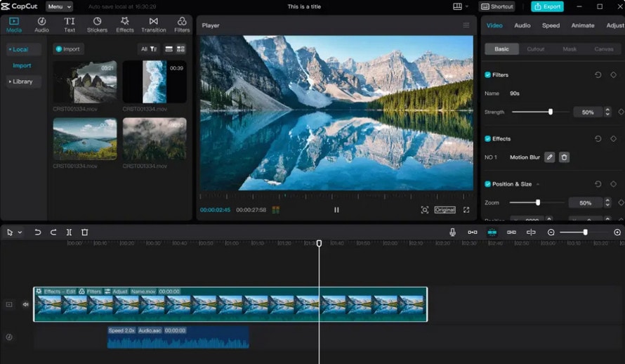 ���S�Ҍ����̖�������ҏW�\�t�g�FCapCut PC��