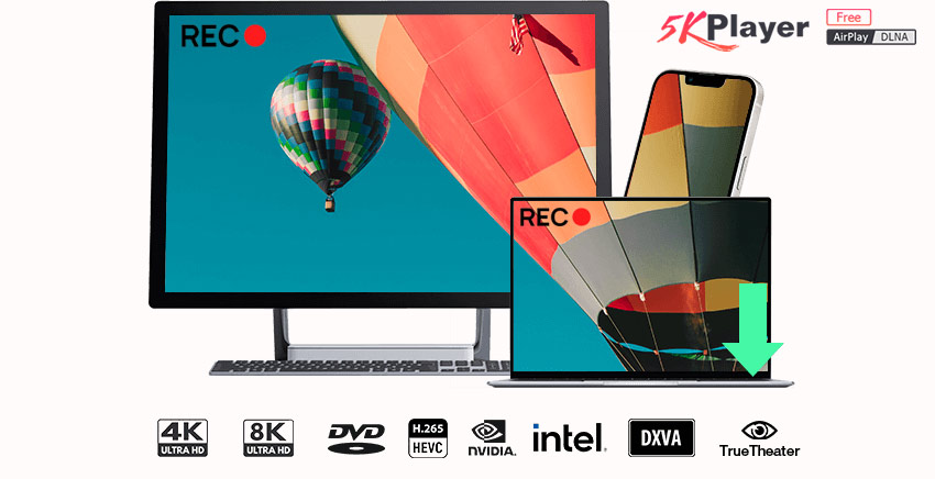 画面録画フリーソフト制限なし:5KPlayer