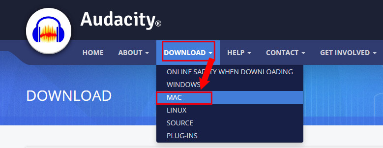 Audacityを起動する