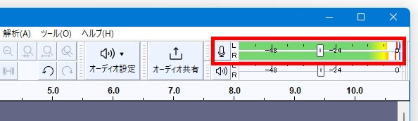 Audacity�Ń}�C�N����^������