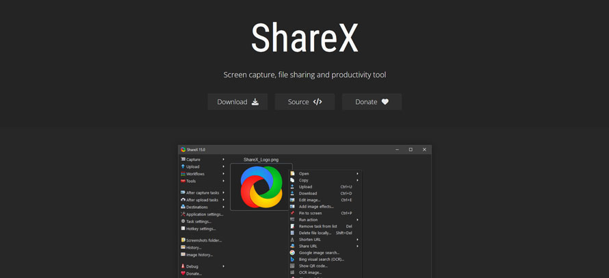 無制限のPC画面録画無料ソフト:ShareX