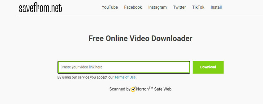 動画ダウンロードサイト:savefrom.net