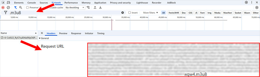 ���ߍ��ݓ����m3u8�t�@�C��URL�𒲂ׂ���@