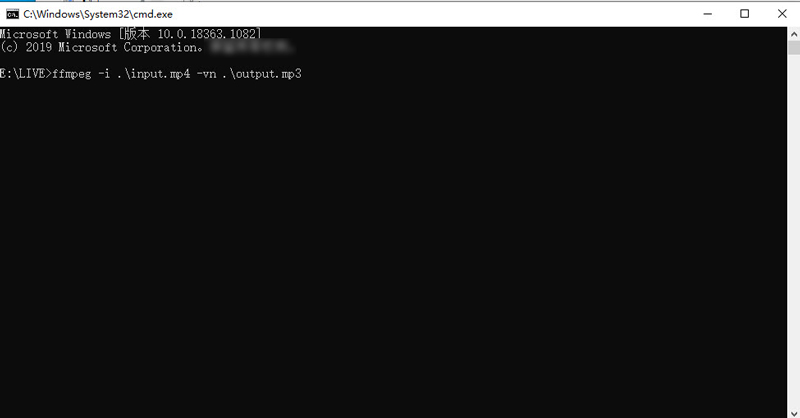 FFmpegのコマンドプロンプトを起動する